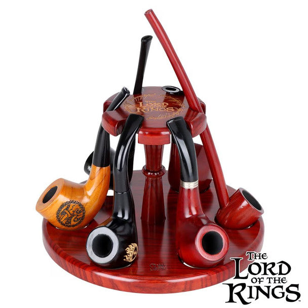 Pulsar Shire Pipes x LoTR COUNCIL OF ELROND Multi-Pipe Wood Display Stand