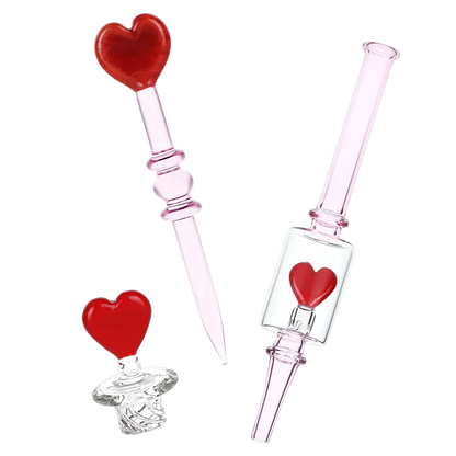 Pulsar - 8.5" Valentine's Love Dab Rig Set