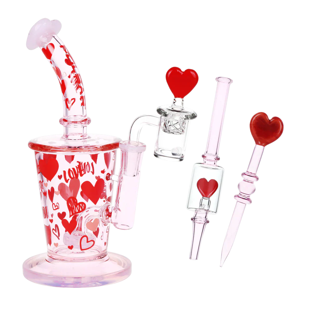 Pulsar - 8.5" Valentine's Love Dab Rig Set