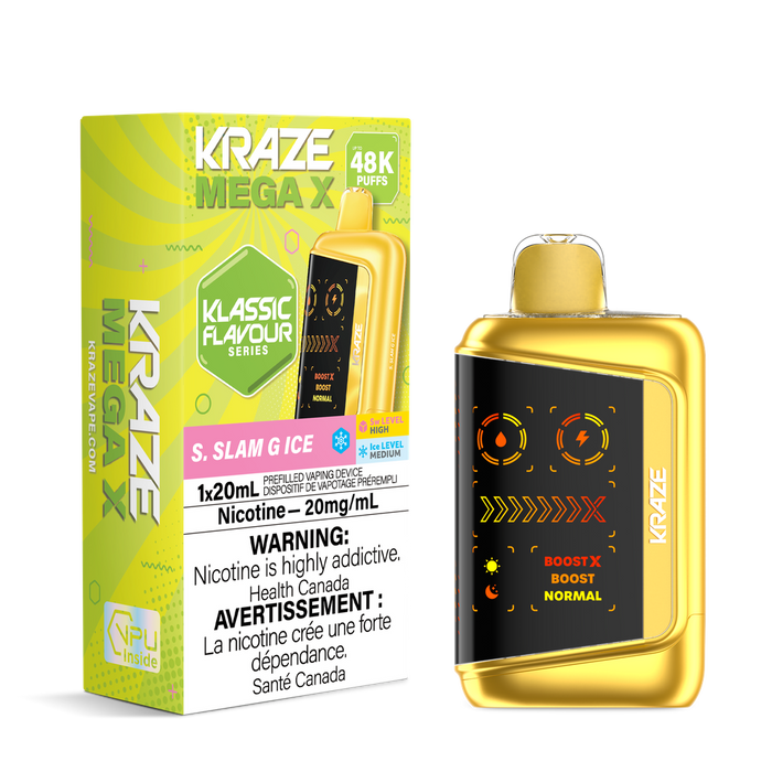 Kraze Mega X Rechargeable Disposable Vape 20mL