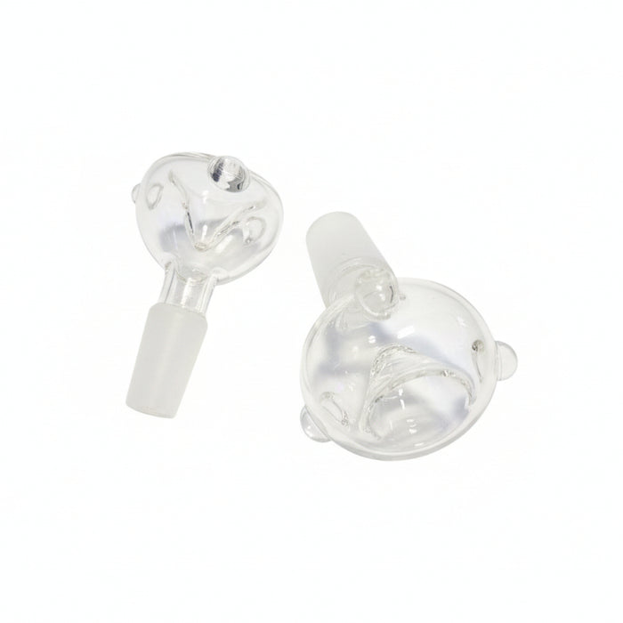 Glass Marbled Bowl W/ Male Joint