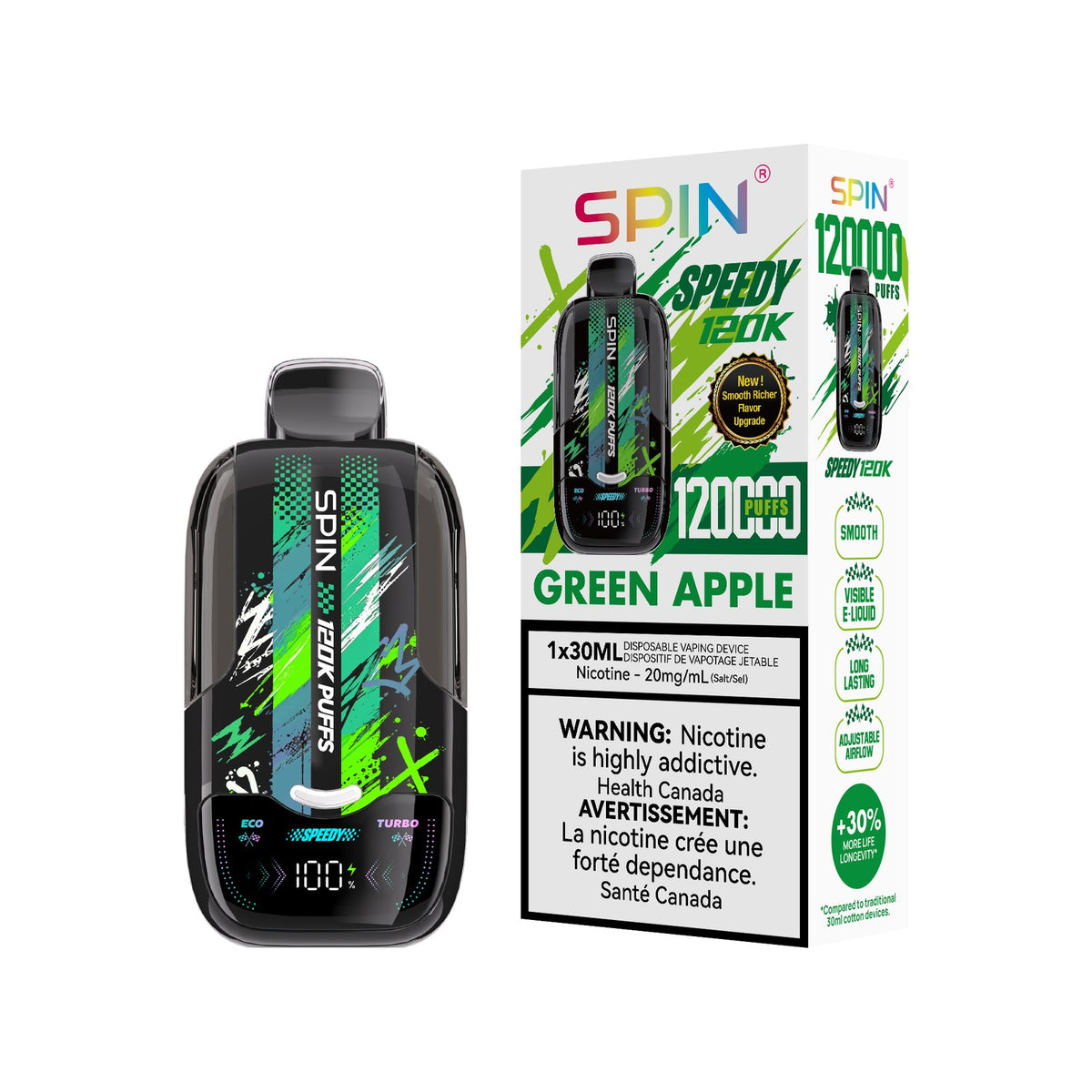 SPIN Speedy 120K Disposable Vape 30mL