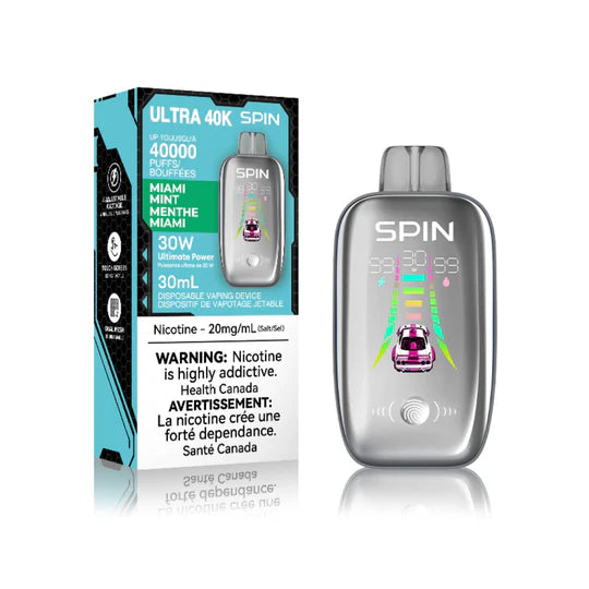 [CLEARANCE] SPIN Ultra 40K Rechargeable Disposable Vape 20mL