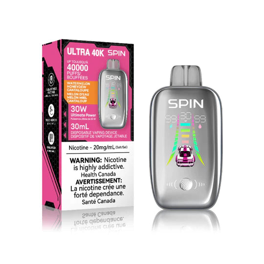 [CLEARANCE] SPIN Ultra 40K Rechargeable Disposable Vape 20mL