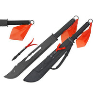 27.5″ Crimson Flag Machete DAO w/ 6″ Throwing Knife