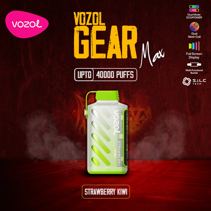 Vozol Gear Strawberry Kiwi Puffs Disposable Strawberry Kiwi - Vozol Gear Shisha 30,000 Puffs Vozol Gear Strawberry Kiwi Puffs Disposable Strawberry Kiwi - Vozol Gear Shisha 30,000 Puffs