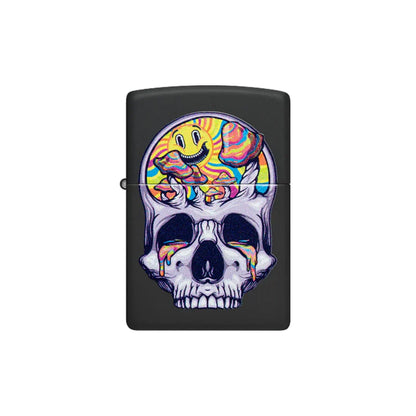 Zippo Lighter - Skull Moon Design