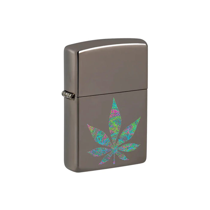 Zippo Lighter - Funky Cannabis Design