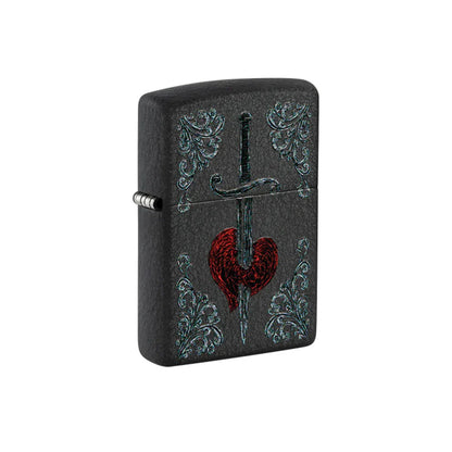 Zippo Lighter - Heart Dagger Tattoo Design