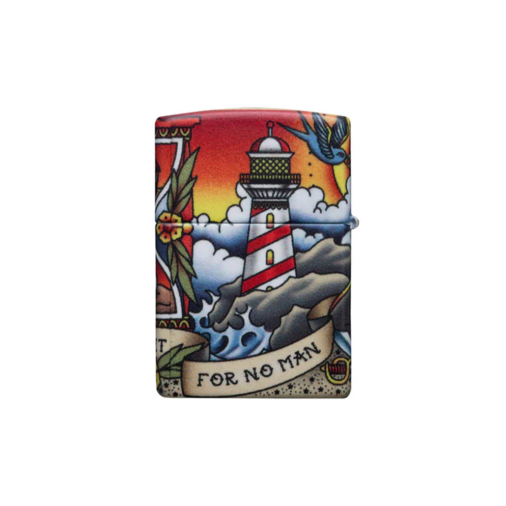 Zippo Lighter - Nautical Tattoo Design