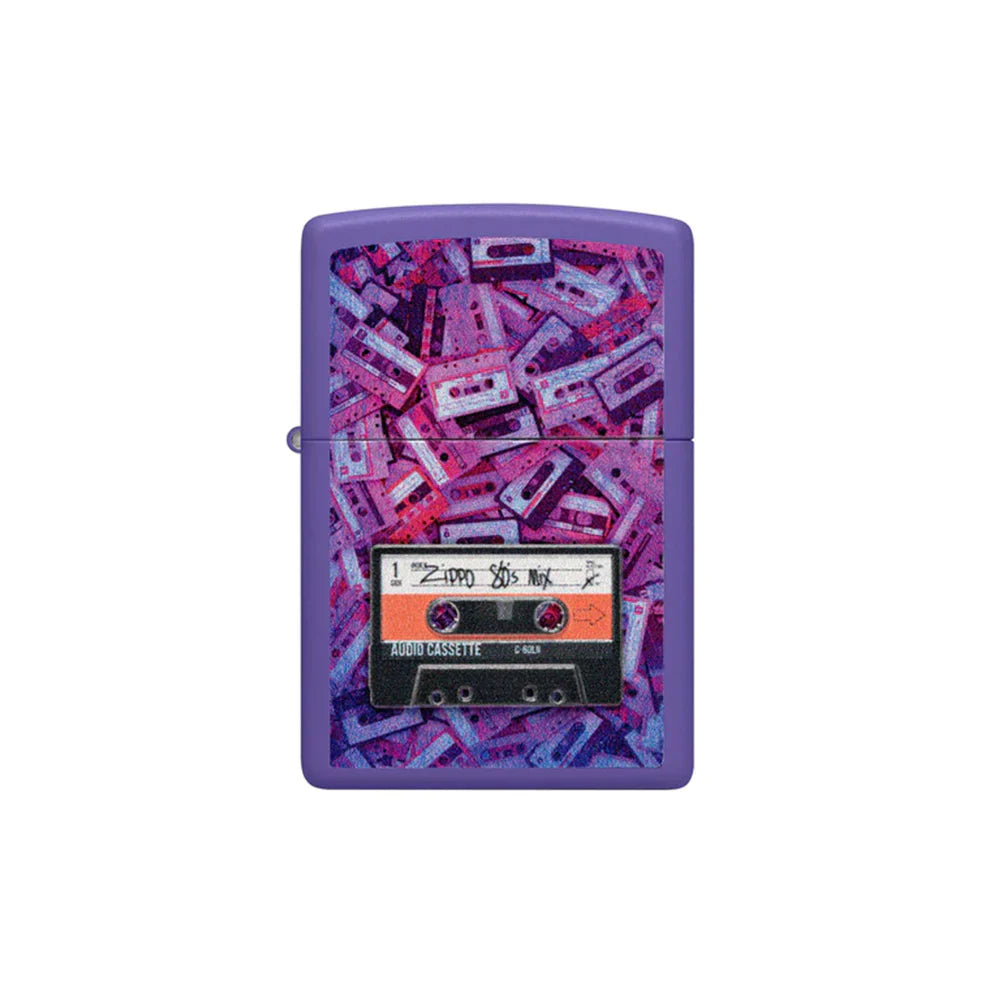 Zippo Lighter - Cassette Tape Design