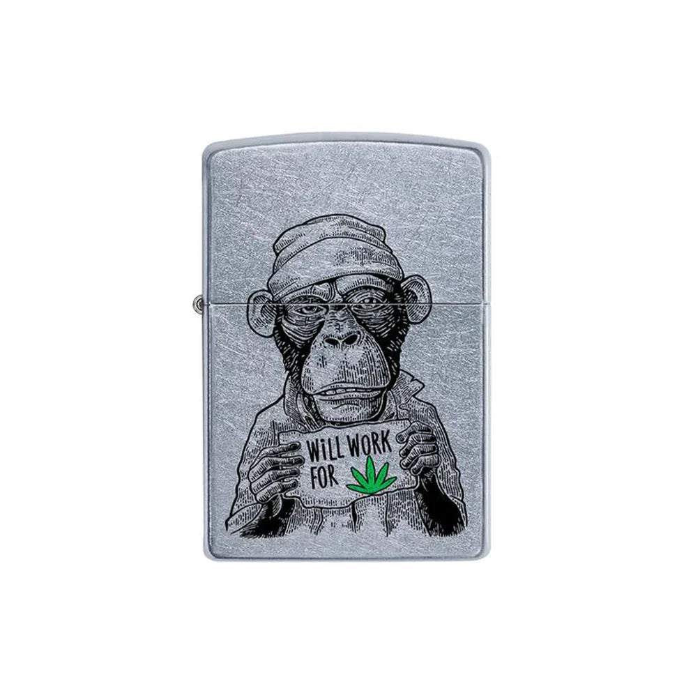 Zippo Lighter - Monkey Workin For Weed