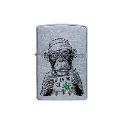Zippo Lighter - Monkey Workin For Weed