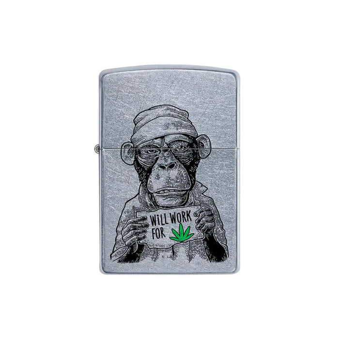 Zippo Lighter - Monkey Workin For Weed