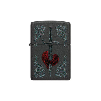 Zippo Lighter - Heart Dagger Tattoo Design