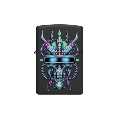 Zippo Lighter - Cyber Skull Design