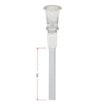 Tige en verre ordinaire de 7,6 cm avec joint et bol de 14 mm.