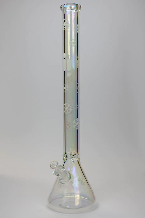 Infyniti Glass 24" Snowflake 7 mm metallic glass water bong