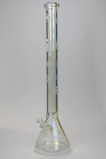Infyniti Glass 24" Snowflake 7 mm metallic glass water bong