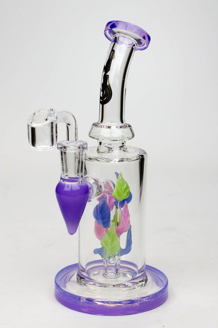 9 Glass Dab Rigs [Purple]  Water Bong Pipes - Mr. Purple - Glass
