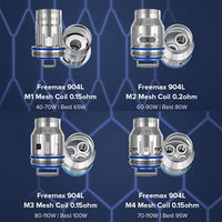 Freemax 904L M Mesh Coil pour M Pro 2, Mesh Pro, Fireluke & Fireluke Pro Tank 3pcs