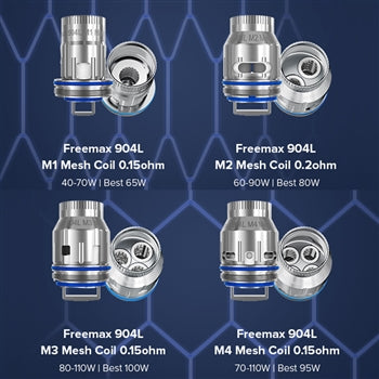 Freemax 904L M Mesh Coil pour M Pro 2, Mesh Pro, Fireluke & Fireluke Pro Tank 3pcs