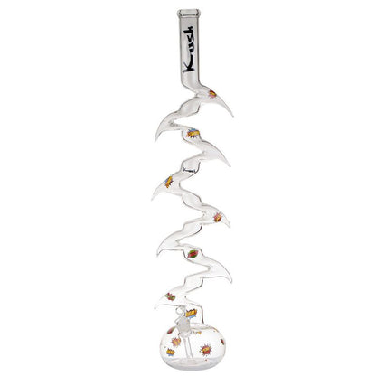 Kush 3' Foot Glass Zig Zag Bong/Zong