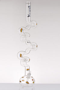 Kush 3' Foot Glass Zig Zag Bong/Zong
