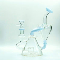 Soul Glass Recycler 8″ Bong / Dab Rig avec Quartz Banger 4mm