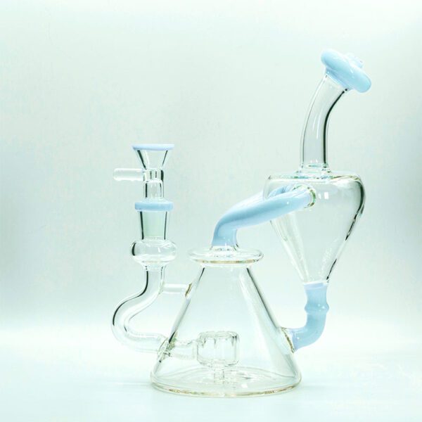 Soul Glass Recycler 8″ Bong / Dab Rig avec Quartz Banger 4mm