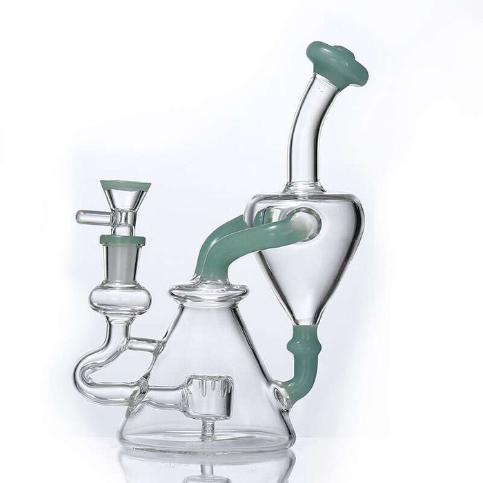 Soul Glass Recycler 8″ Bong / Dab Rig avec Quartz Banger 4mm