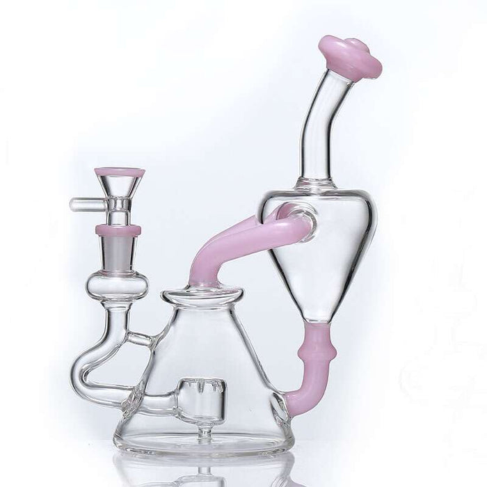 Soul Glass Recycler 8″ Bong / Dab Rig avec Quartz Banger 4mm