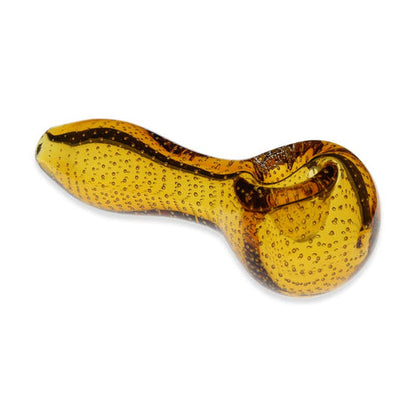 Suspended Bubbles Glass Spoon Pipe - 4"
