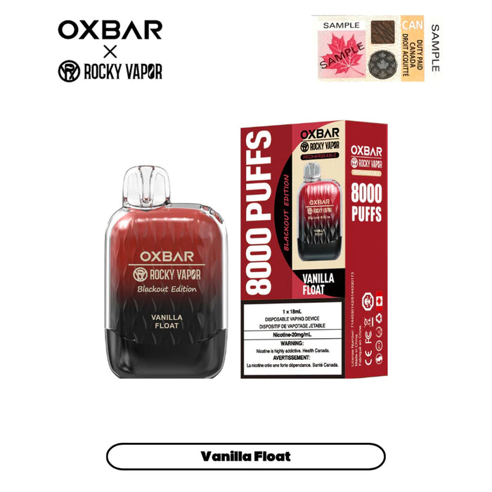 [CLEARANCE] OXBAR X Rocky Vapor G8000 Rechargeable Disposable Vape 18ml