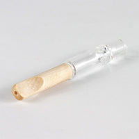 One Hitter Glass W/ Bamboo Tip