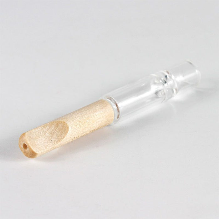 One Hitter Glass W/ Bamboo Tip