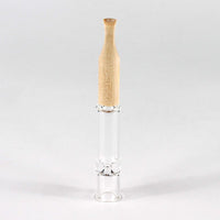 One Hitter Glass W/ Bamboo Tip
