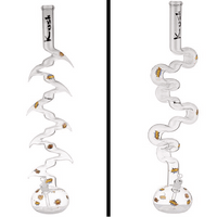 Kush 3' Foot Glass Zig Zag Bong/Zong