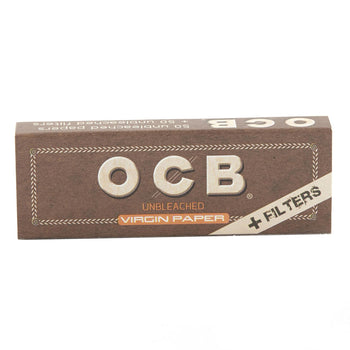 OCB Virgin Unbleached 1 1/4 Feuilles à Rouler + Filtres