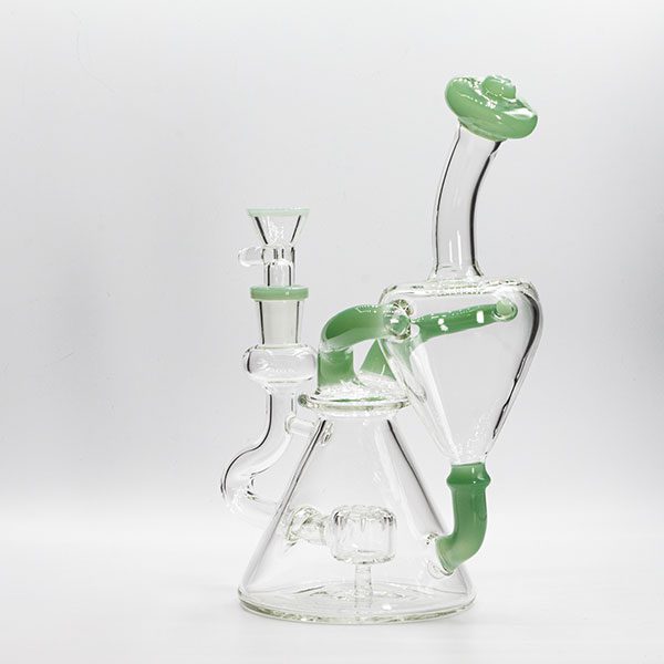 Soul Glass Recycler 8″ Bong / Dab Rig avec Quartz Banger 4mm