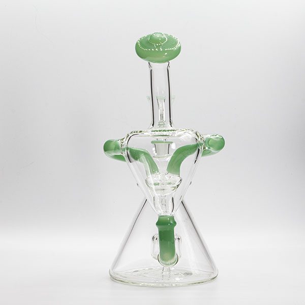 Soul Glass Recycler 8″ Bong / Dab Rig avec Quartz Banger 4mm