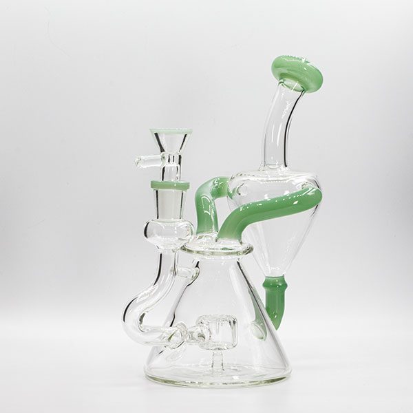 Soul Glass Recycler 8″ Bong / Dab Rig avec Quartz Banger 4mm