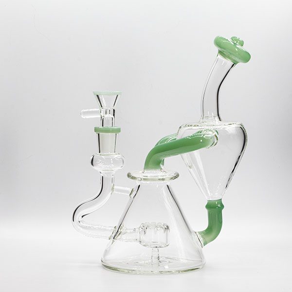 Soul Glass Recycler 8″ Bong / Dab Rig avec Quartz Banger 4mm
