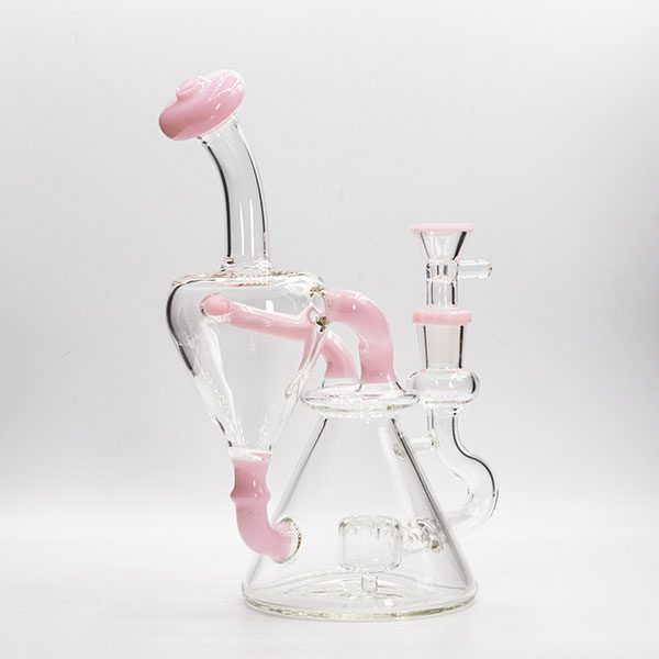Soul Glass Recycler 8″ Bong / Dab Rig avec Quartz Banger 4mm